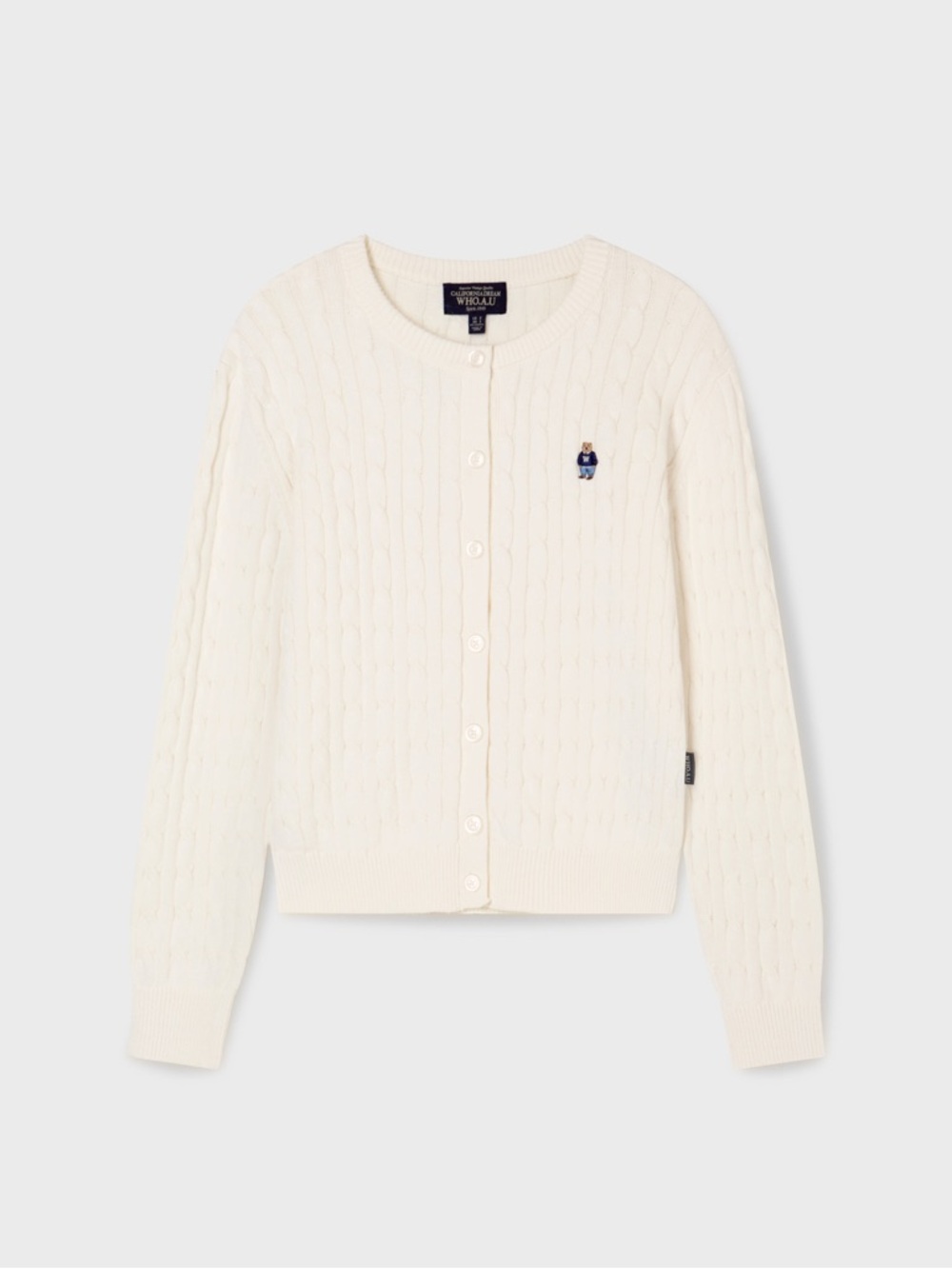 WHO.A.U Steve Cable Cardigan - Ivory / Size S